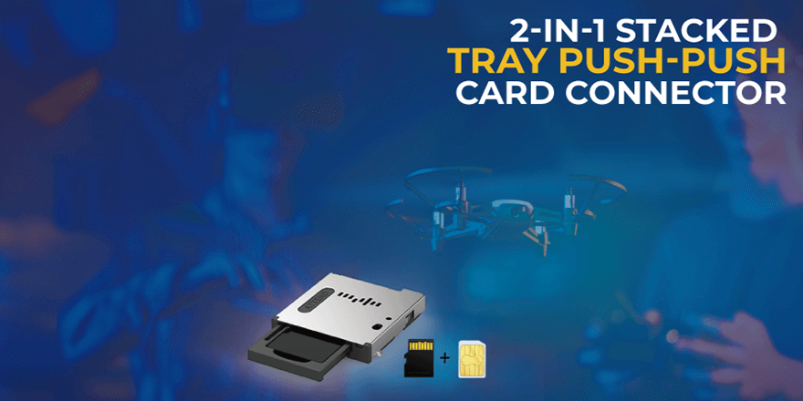2-in-1 SIM+SD Socket