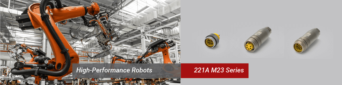 Robotic Efficiency with ATTEND 221A-M23-Series Circular Connectors
