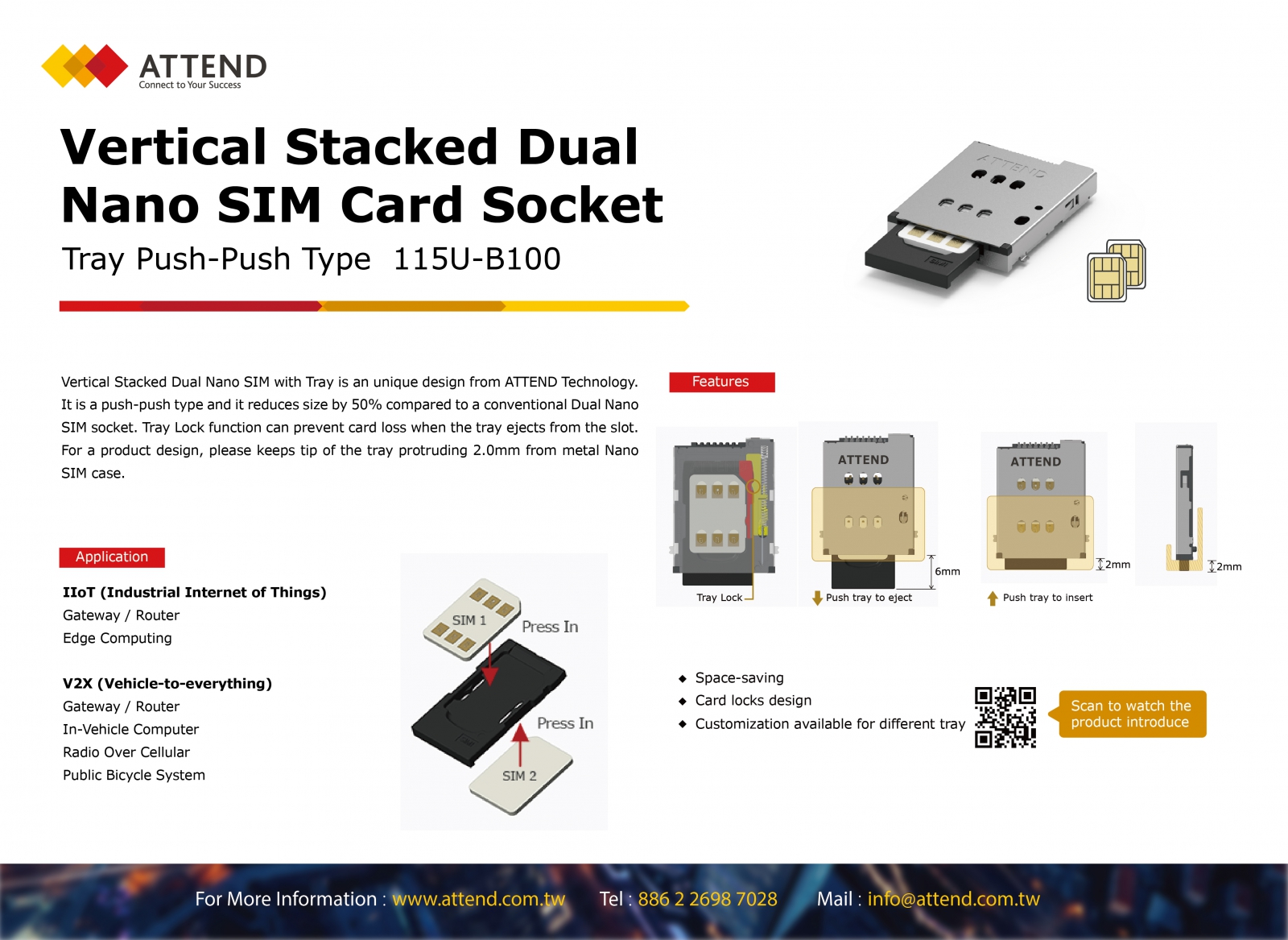 Dual Nano SIM Socket: IIoT V2X Network Backup Solution