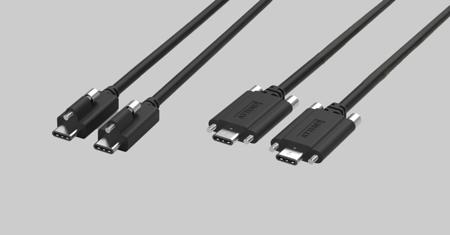 Screw-Locking USB-C Cable Assemblies