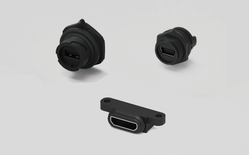 防水 USB 連接器