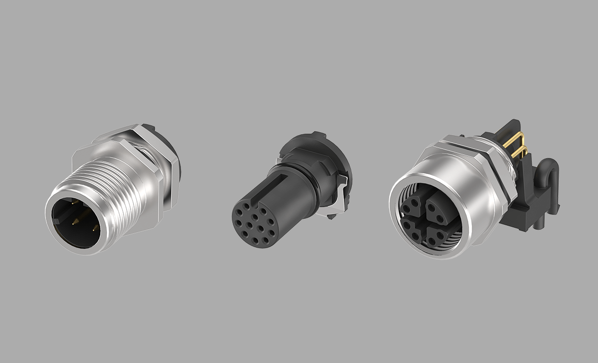 M12 two piece connector