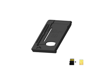 115U-T009 Card Tray for Nano SIM+Micro SD, L=19.6