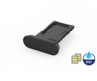 115U-T018 Card Tray for Dual Nano SIM, IP67, L=22.4
