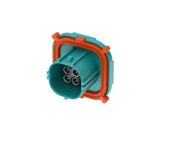 230D-PSX01 Mini FAKRA Plug(2x2), Type A, Vertical, IP67 (when mated)