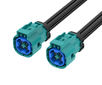 FR-1J1J-100Z03W Mini FAKRA Jack(2x2) Cable, Type A, L=100CM, IP67, Z