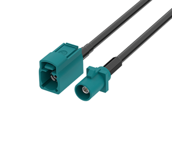 FR-1J1P-100X01 FAKRA Jack to Plug Straight Cable, L=100 CM