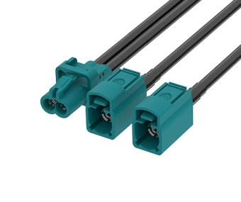 FR-1J2J-100X02 Mini FAKRA A Jack(1x2)–FAKRA Jack x2 Cable 100cm