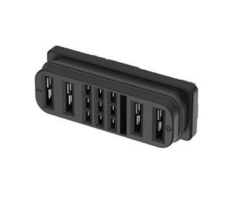 304B-3813SN2 Blade Battery Conn., Female DIP Vertical, 13P, IP67, 30A