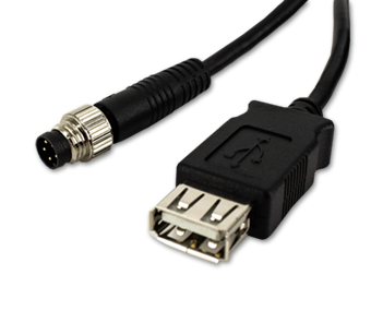 Custom Cable Solution USB 2.0 A/F to M8 A Code 5P Male
