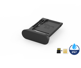 115U-T020 Card Tray for Micro SIM+Micro SD, IP67, L=23.6