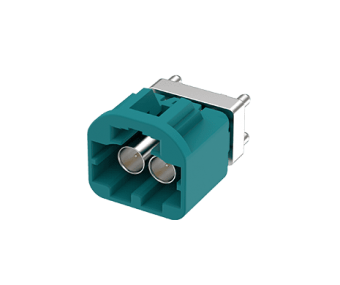 230B-PSX00 Mini FAKRA Plug, Vertical, 1x2 Port-A Type