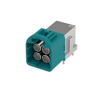 230D-PXX00 Mini FAKRA Plug, 2x2, R/A, A Type, Nose 12/9/6/3 O'clock