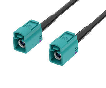 FR-1J1J-100Z01W FAKRA Jack to Jack STR Cable, L=100CM, IP69K, Z
